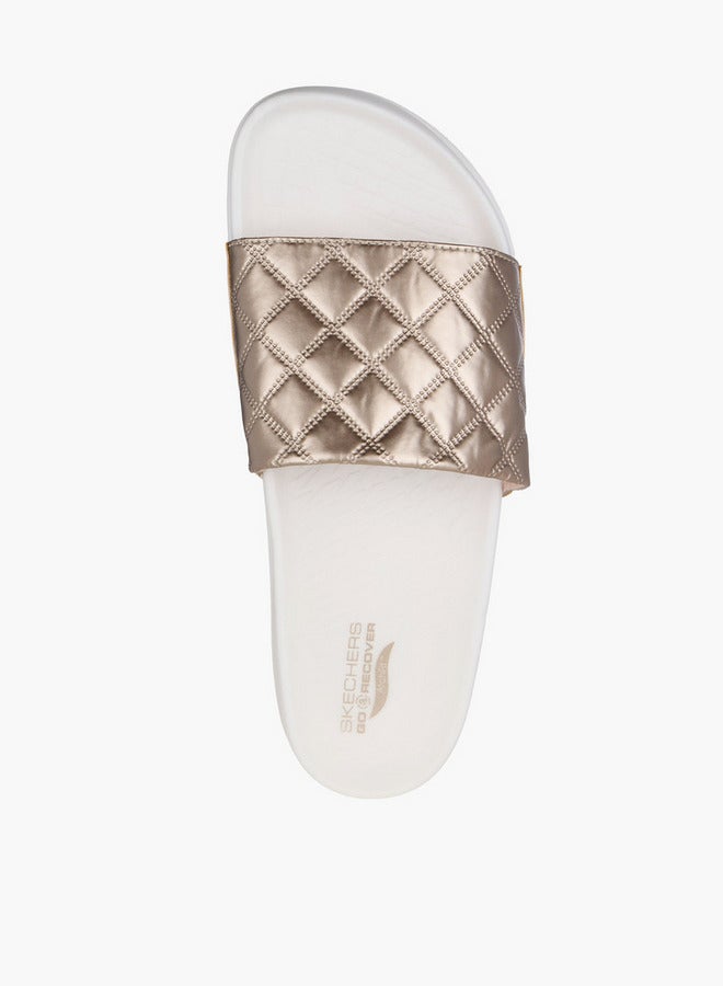 SKECHERS Women Arch Fit Hyper Slide Slippers - 141711-Gld - Image 2